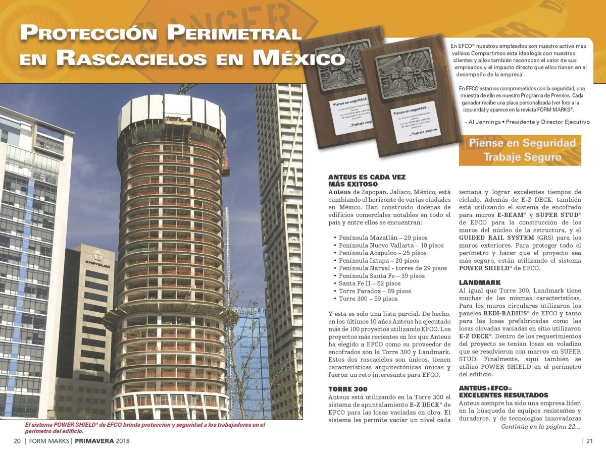 PROTECCION PERIMETRAL EN RASCACIELOS EN MEXICO - Pag 1 - Anteus Constructora